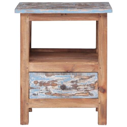 Sengebord 41x30x50 cm massivt mahognitræ
