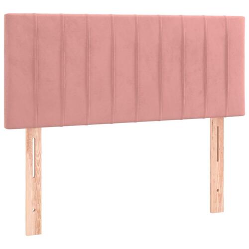 Sengegavl 80x5x78/88 cm fløjl pink
