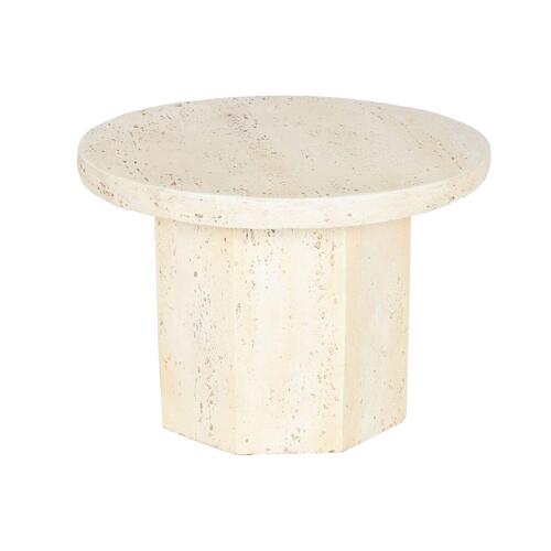 Lille serveringsbord Home ESPRIT Beige Magnesium 60 x 60 x 41,9 cm