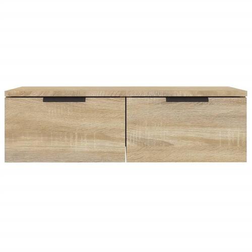 Vægskabe 2 stk. 68x30x20 cm konstrueret træ sonoma-eg