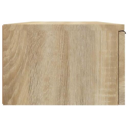 Vægskabe 2 stk. 68x30x20 cm konstrueret træ sonoma-eg