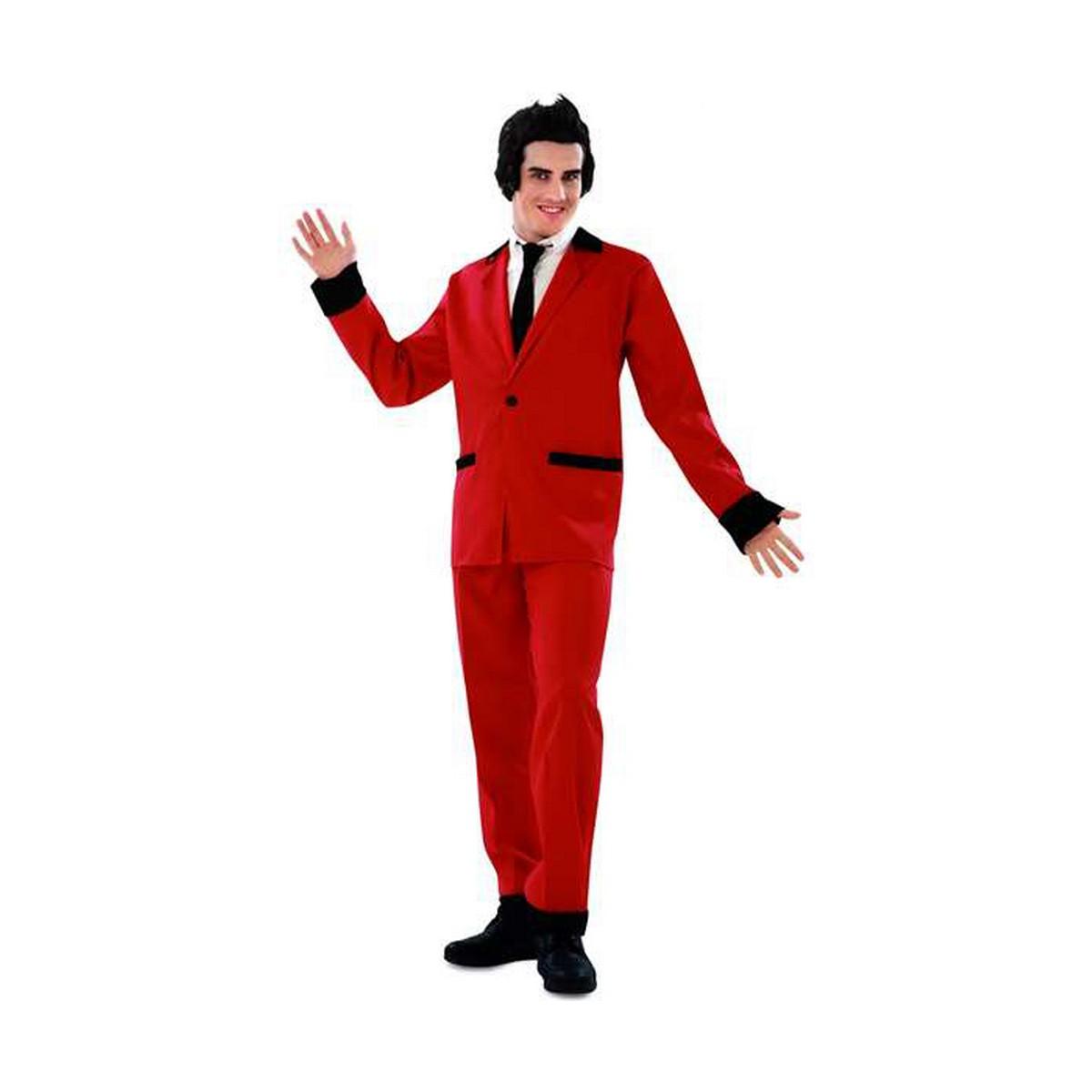 Rockabilly jakkesæt kostume - Rød, S