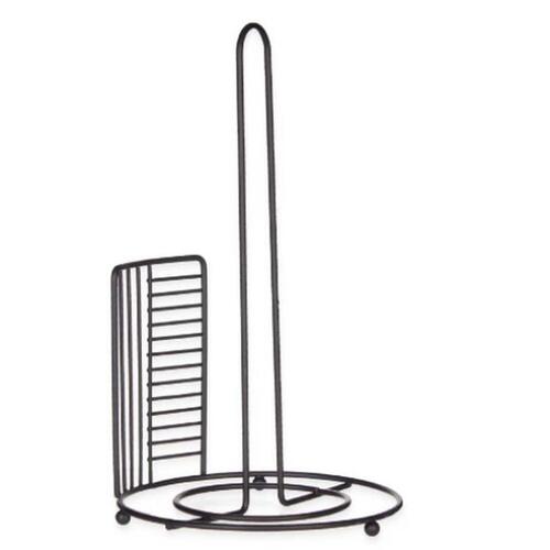 Køkkenrulleholder Sort Metal 18,5 x 31,5 x 18,5 cm (6 enheder)