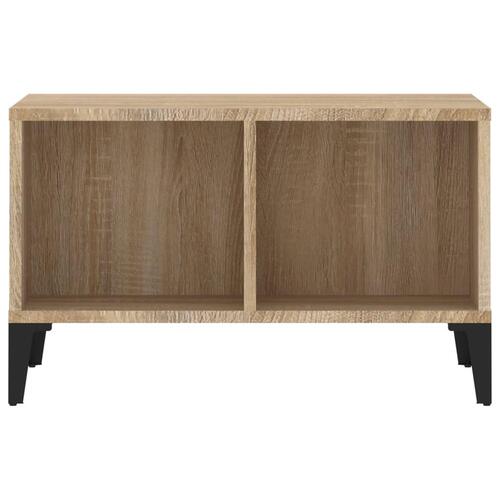 Sofabord 60x50x36,5 cm konstrueret træ sonoma-eg
