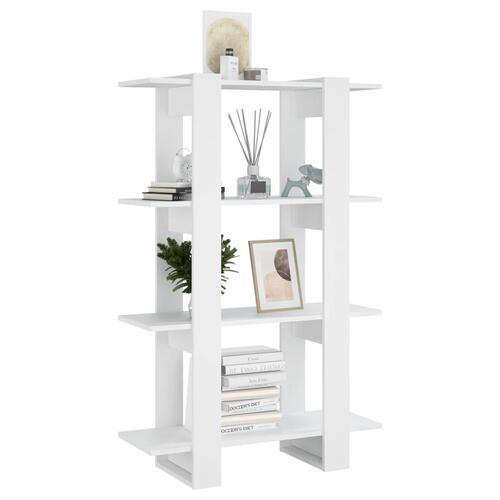 Bogreol/rumdeler 80x30x123,5 cm hvid