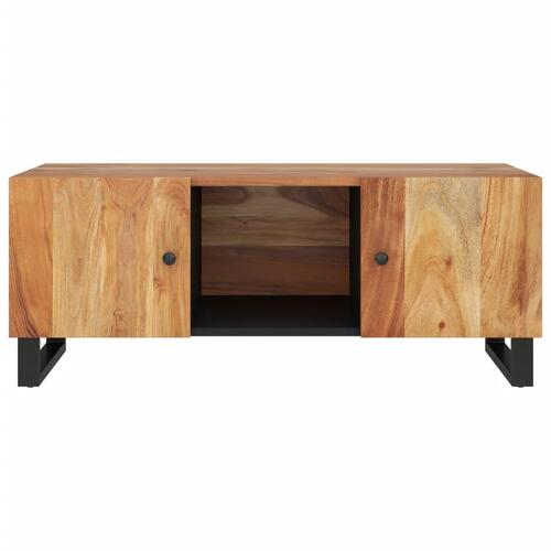 Sofabord 100x54x40 cm massivt akacietræ og konstrueret træ