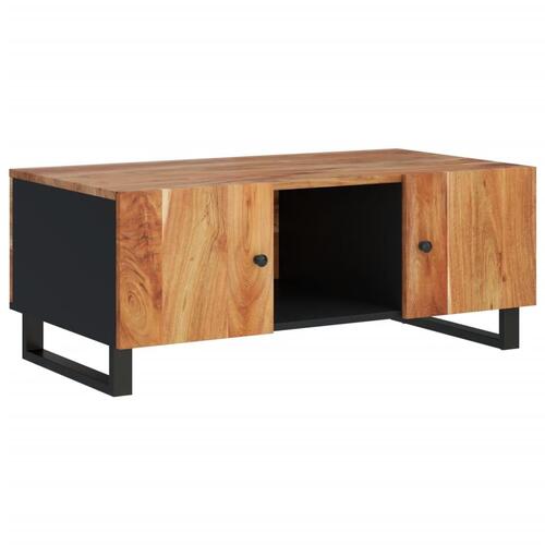 Sofabord 100x54x40 cm massivt akacietræ og konstrueret træ