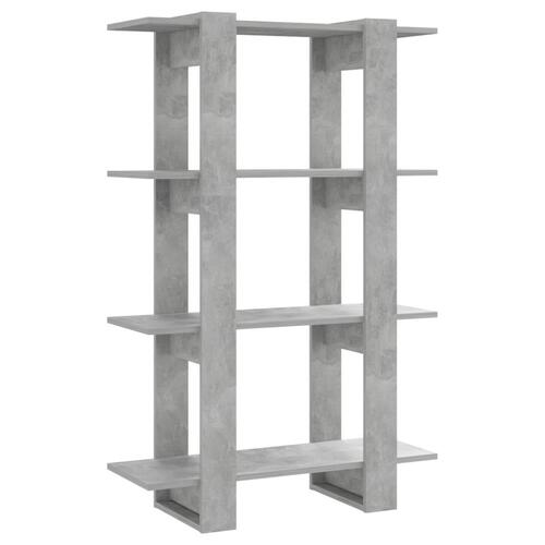 Bogreol/rumdeler 80x30x123,5 cm betongrå