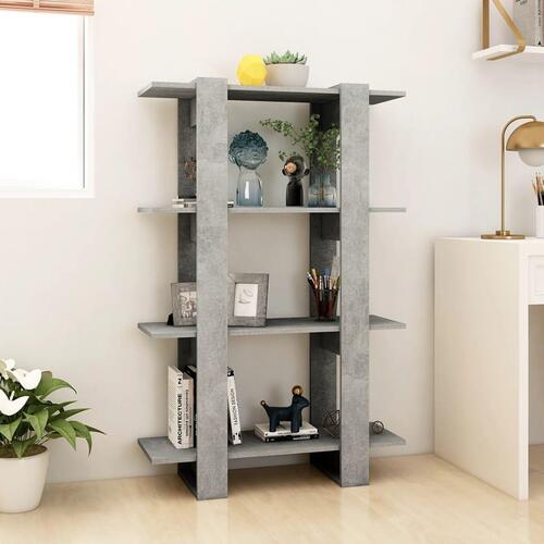Bogreol/rumdeler 80x30x123,5 cm betongrå