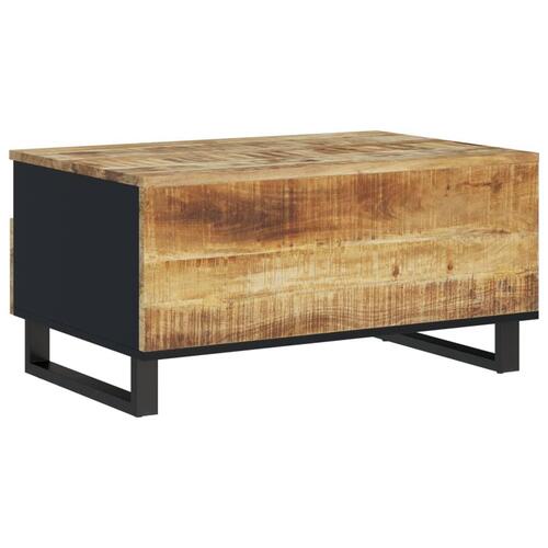 Sofabord 80x54x40 cm massivt mangotræ og konstrueret træ