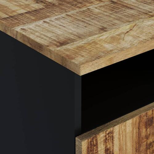 Sofabord 80x54x40 cm massivt mangotræ og konstrueret træ
