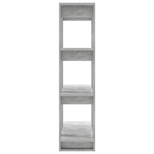 Bogreol/rumdeler 80x30x123,5 cm betongrå