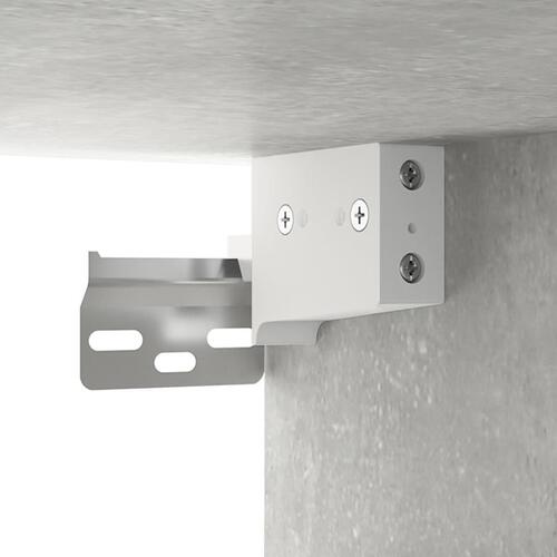 Vægskabe 2 stk. 68x30x20 cm konstrueret træ betongrå