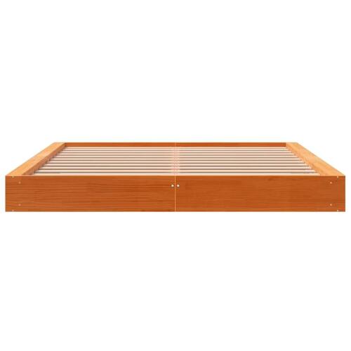 Sengeramme uden madras 180x200 cm massivt fyrretræ gyldenbrun