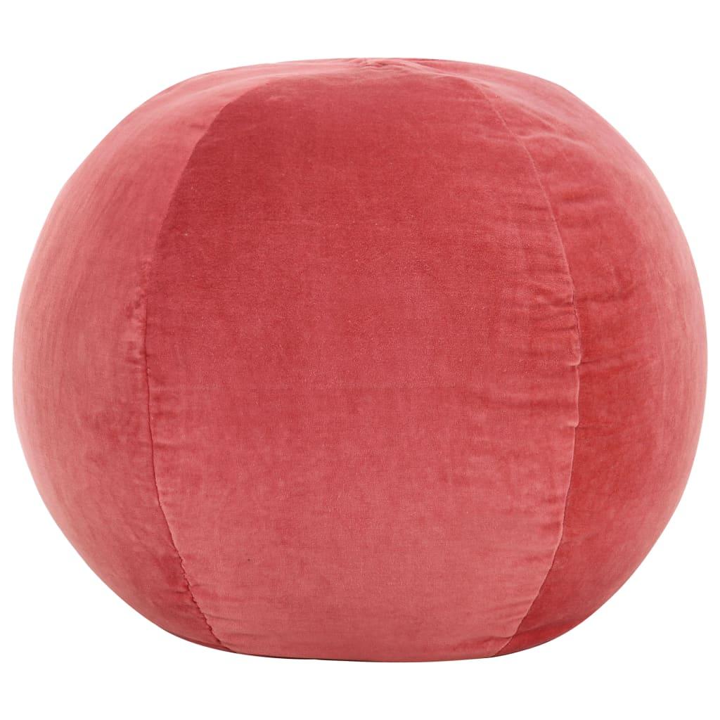 Puf bomuldsfløjl 50 x 35 cm pink