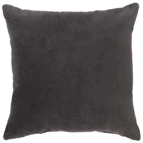 Puder 2 stk. bomuldsfløjl 45 x 45 cm antracitgrå
