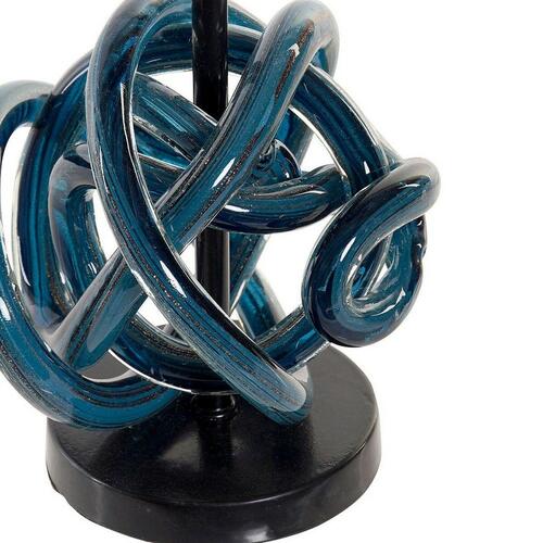 Lyseholder 8424001723041 Krystal Blå Metal 13 x 13 x 25 cm