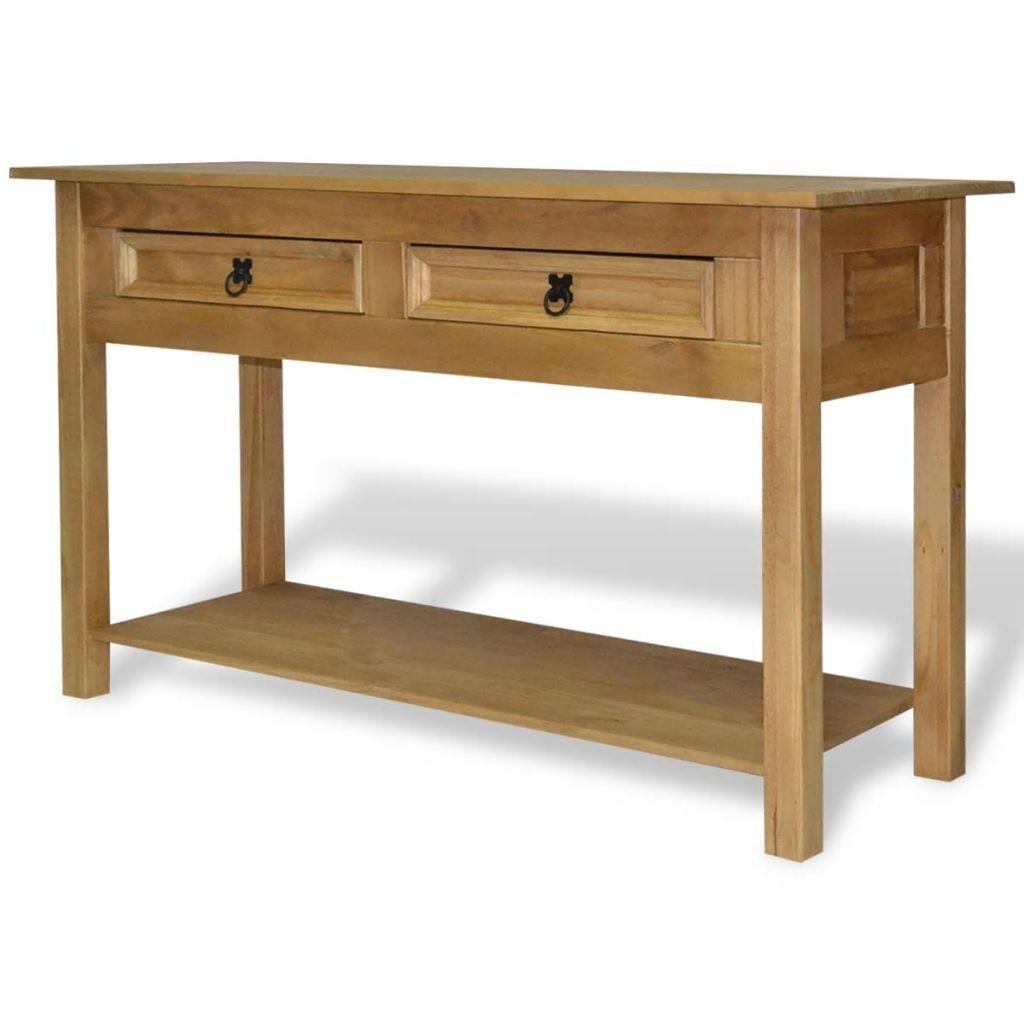 Konsolbord Corona-serien 93x34,5x73 cm mexicansk fyrretræ
