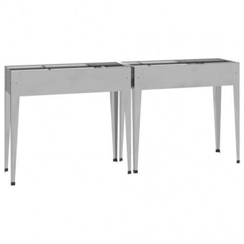 Plantekasser 2 stk. galvaniseret stål