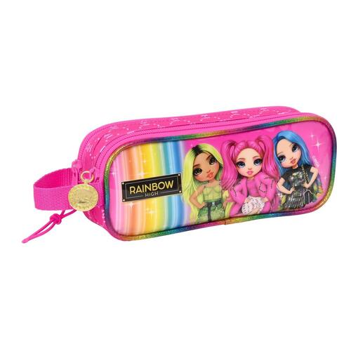 Dobbelt carry-all Rainbow High Fuchsia (21 x 8 x 6 cm)