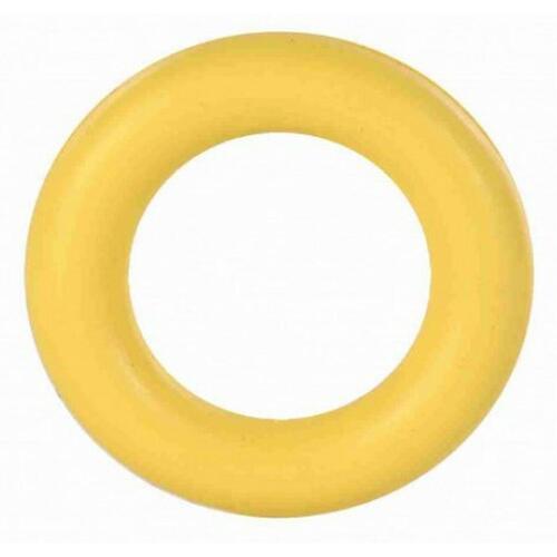Legetøj til hunde Trixie Ring Gul Gummi Naturgummi