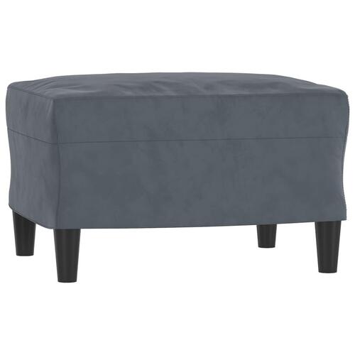 Fodskammel 60x50x41 cm velour mørkegrå