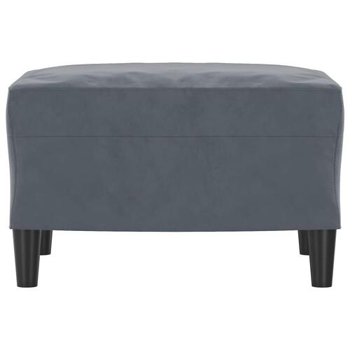 Fodskammel 60x50x41 cm velour mørkegrå