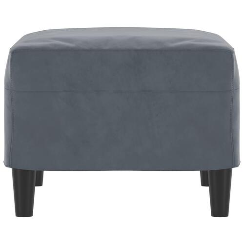 Fodskammel 60x50x41 cm velour mørkegrå