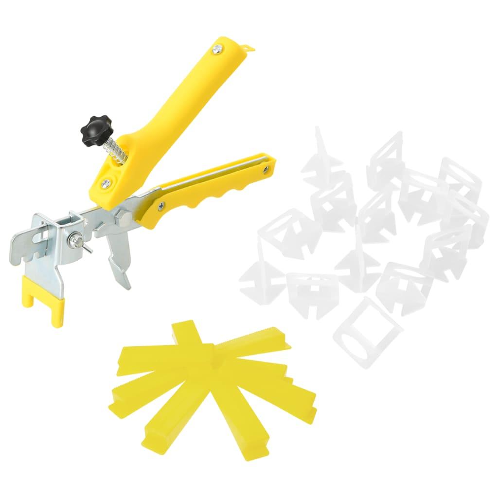 Nivelleringssystem til fliser 500 kiler 2500 klips 1,5 mm