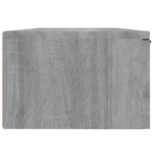 Vægskabe 2 stk. 68x30x20 cm konstrueret træ grå sonoma-eg
