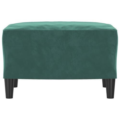 Fodskammel 60x50x41 cm velour mørkegrøn