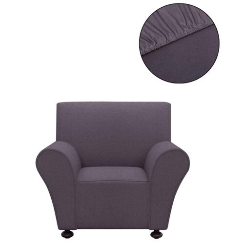 Sofaovertræk, stræk, antracitgråt, polyesterjersey