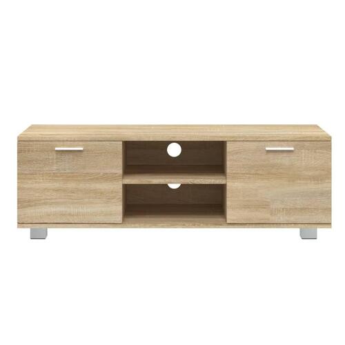Tv-bord 120x40,5x35 cm konstrueret træ sonoma-eg