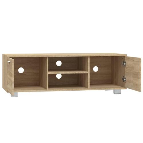 Tv-bord 120x40,5x35 cm konstrueret træ sonoma-eg