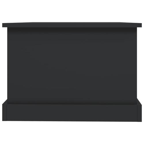 Sofabord 90x50x35 cm konstrueret træ sort