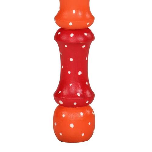 Sofabord håndmålet massivt mangotræ orange
