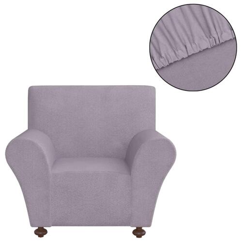 Sofaovertræk, stræk, gråt, polyesterjersey