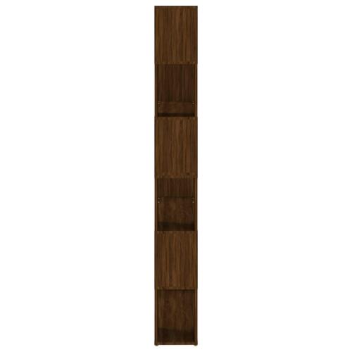 Bogreol/rumdeler 100x24x188 cm brun egetræsfarve