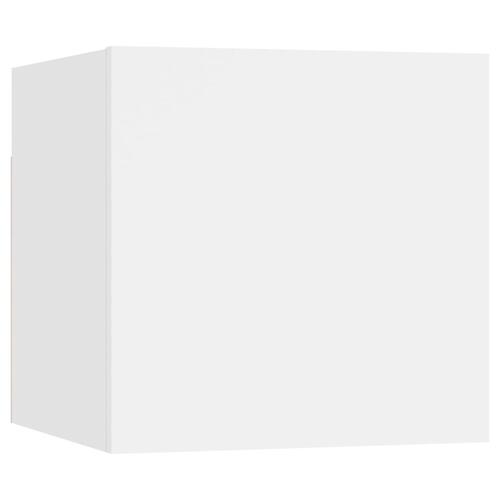 Sengeskab 30,5x30x30 cm spånplade hvid