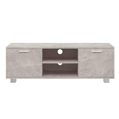 Tv-bord 120x40,5x35 cm konstrueret træ betongrå