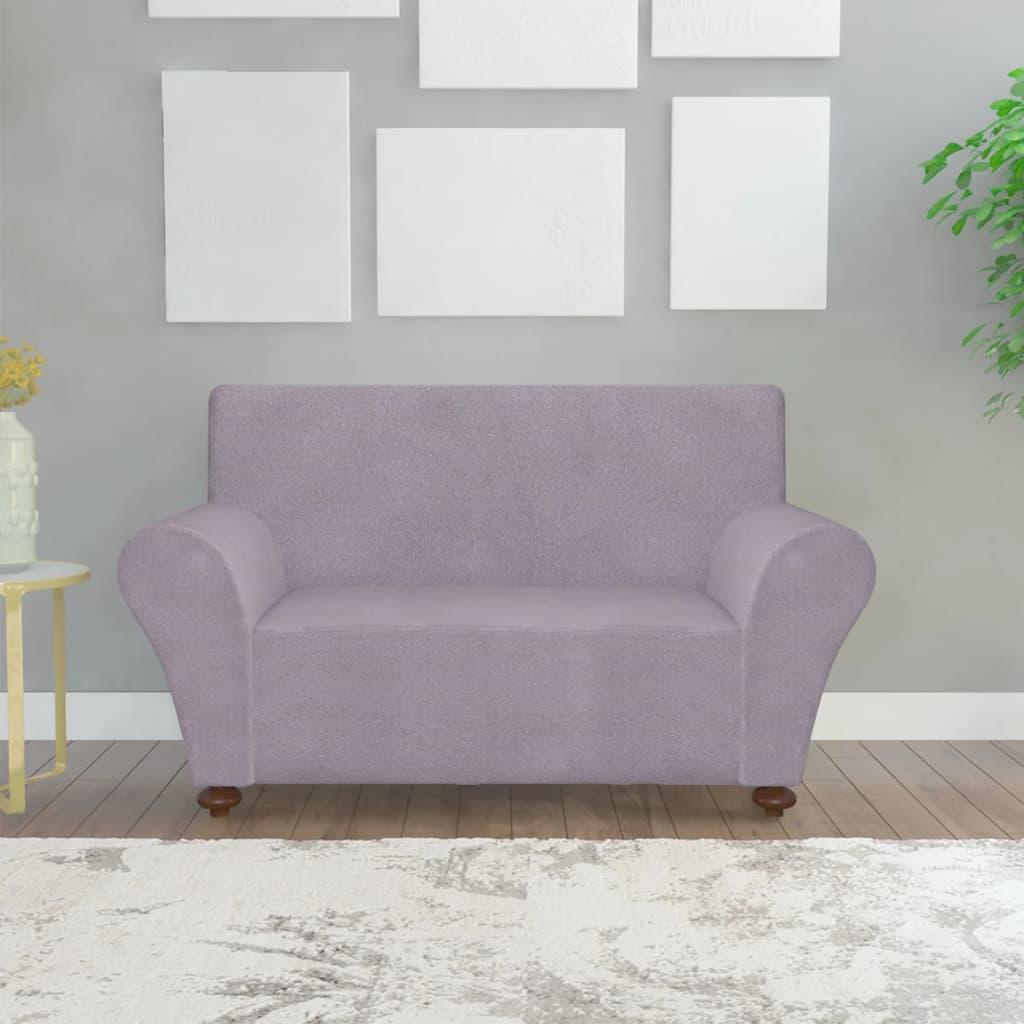 Sofaovertræk, stræk, gråt, polyesterjersey