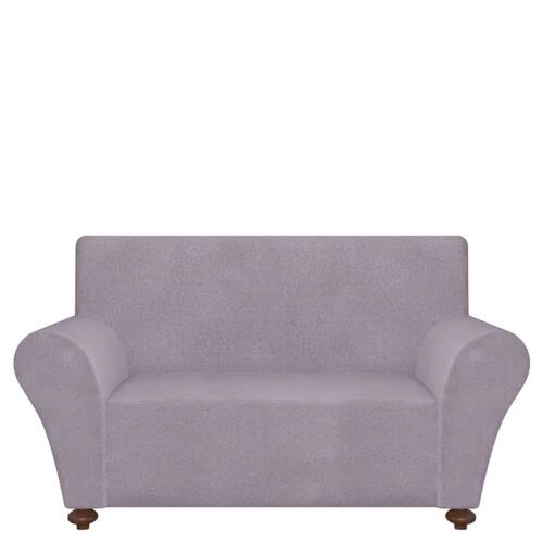 Sofaovertræk, stræk, gråt, polyesterjersey