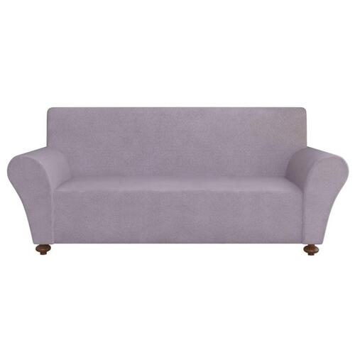 Sofaovertræk, stræk, gråt, polyesterjersey