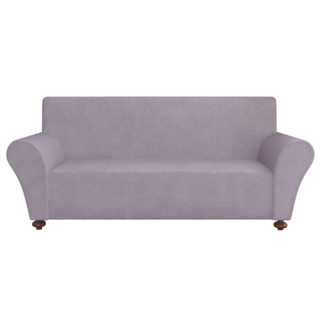Sofaovertræk, stræk, gråt, polyesterjersey