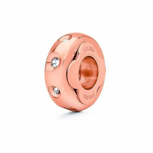 Perle/charms til kvinder - gylden, 1 cm, sterling sølv