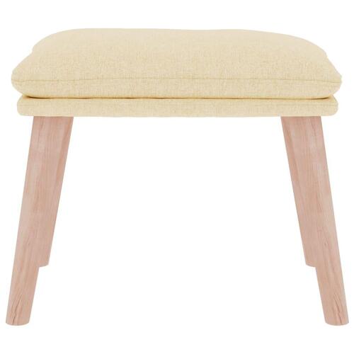 Fodskammel 45x29,5x35 cm stof cremefarvet