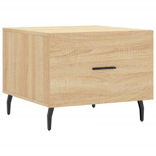 Sofaborde 2 stk. 50x50x40 cm konstrueret træ sonoma-eg