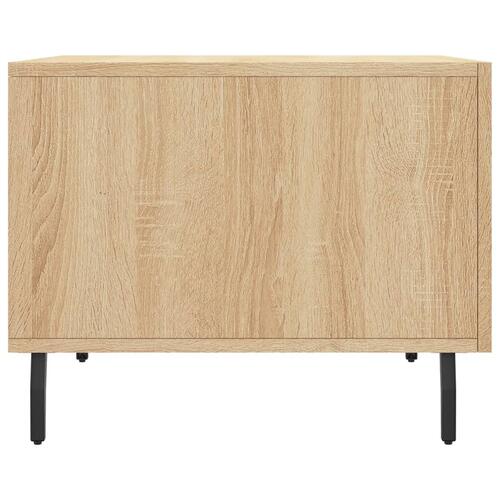 Sofaborde 2 stk. 50x50x40 cm konstrueret træ sonoma-eg
