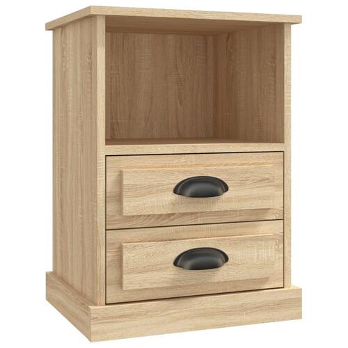 Sengeborde 2 stk. 43x36x60 cm sonoma-eg
