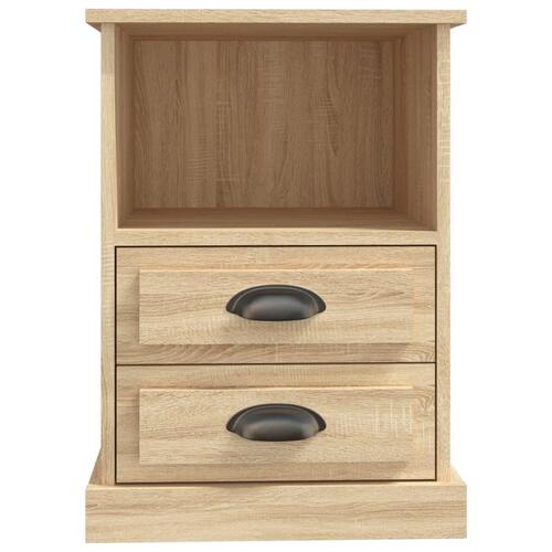 Sengeborde 2 stk. 43x36x60 cm sonoma-eg